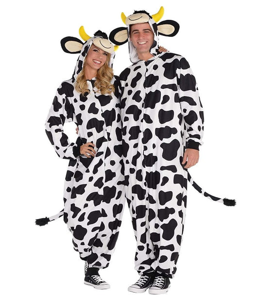 Cow - Zipster Jumpsuit - Costume - Adult - Plus - 2XL